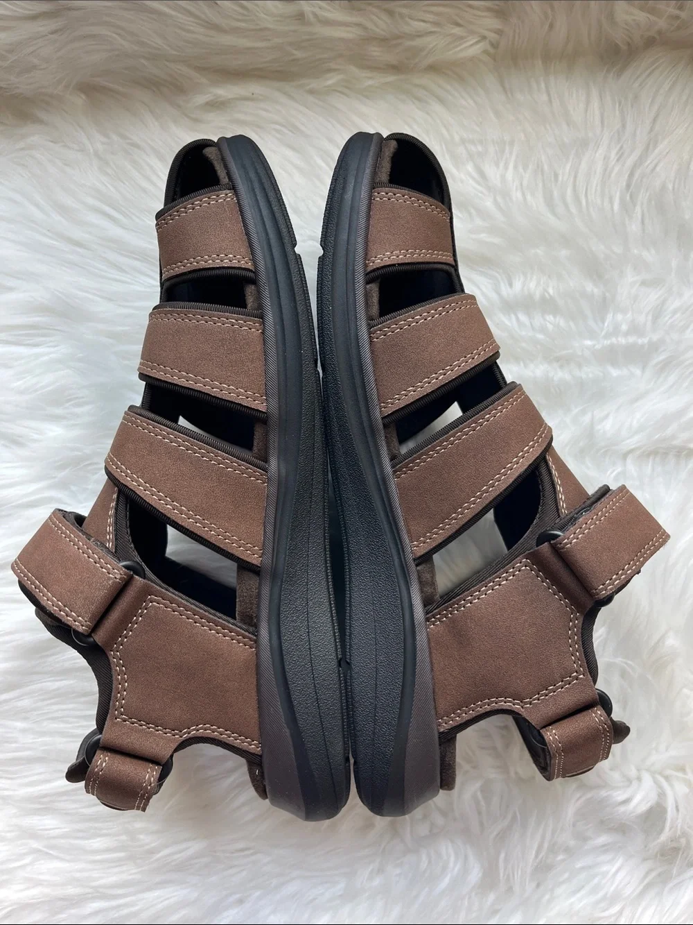 🆕 Dockers Men’s Sandals Byrd Outdoor Sport Fisherman Size 10W Dark Tan
